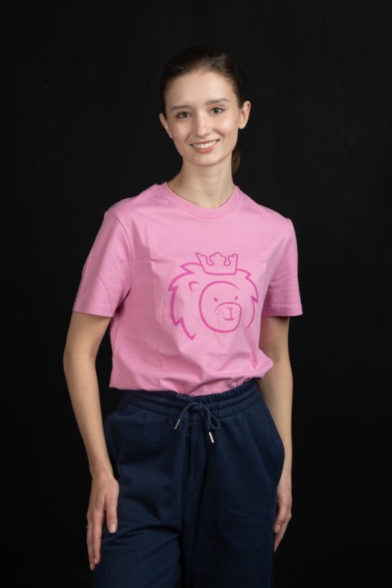 Triko Kyu Cup s hlavou lvíčka růžové