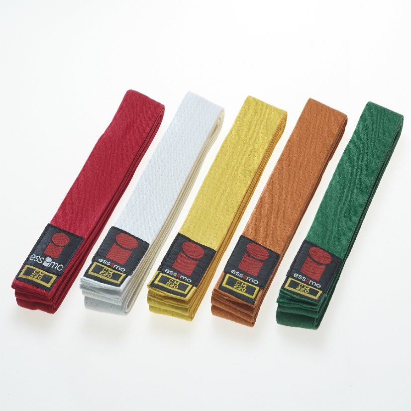 Dětský pásek na judo - zelený - Délka pásku: 240