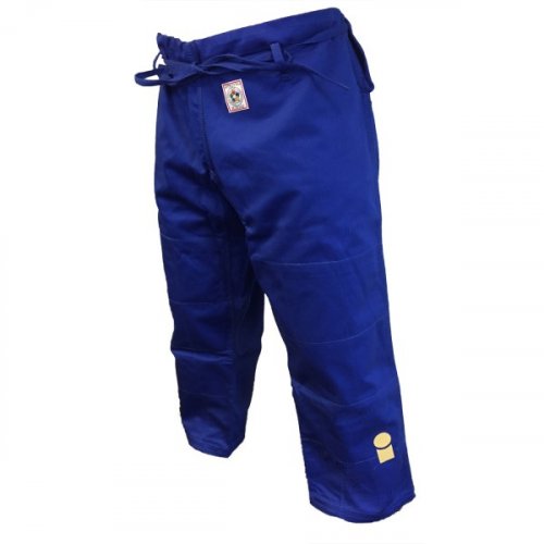 Kalhoty IJF Gold - modrá - Velikost kimona: 190
