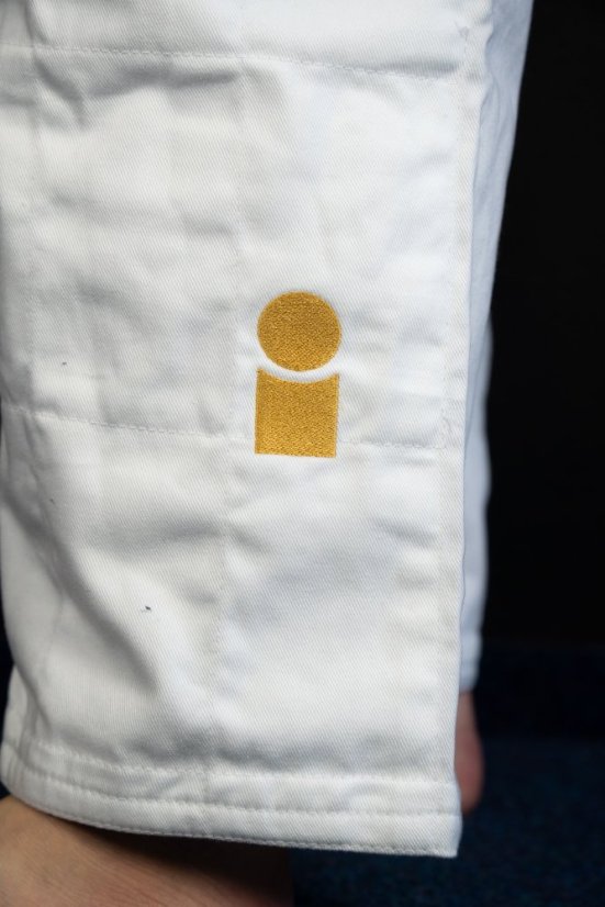 Kalhoty IJF Gold - bílá - Velikost kimona: 165