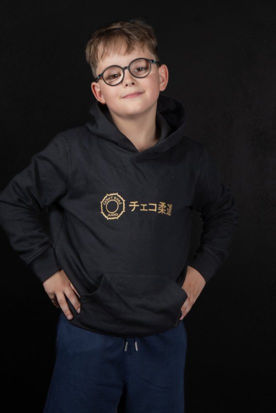 Černá mikina CZECH JUDO - Velikost: 8
