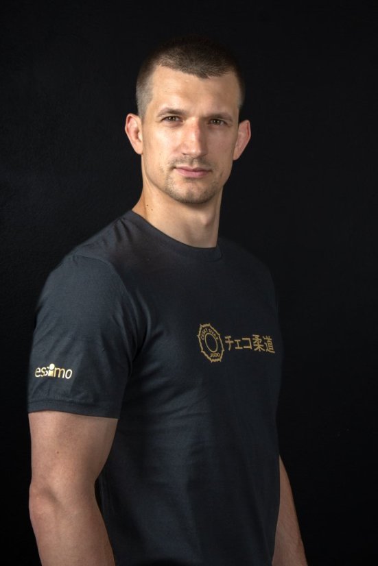 Černé triko CZECH JUDO - Velikost: XL