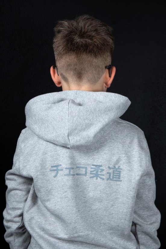 Šedá mikina CZECH JUDO - Velikost: XS