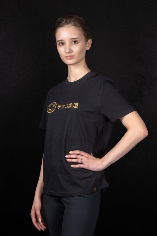 Černé triko CZECH JUDO - Velikost: XL