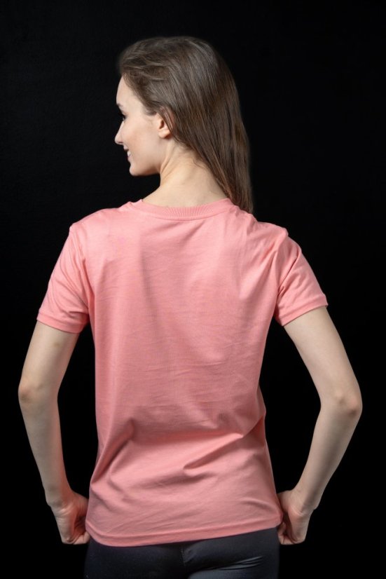 Tričko Judo Academy - růžový potisk na růžovém tričku - Velikost: XXL