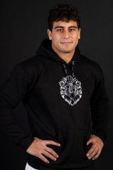 Mikina s kapucí Leo "The King" - černá