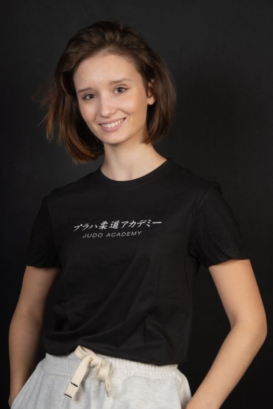 Tričko Judo Academy - japonské znaky černé - Velikost: XXXL