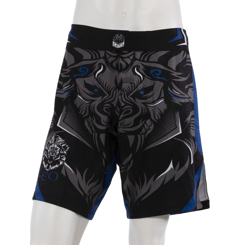 Šortky Leo Legend MMA - černá/modrá - Velikost: M