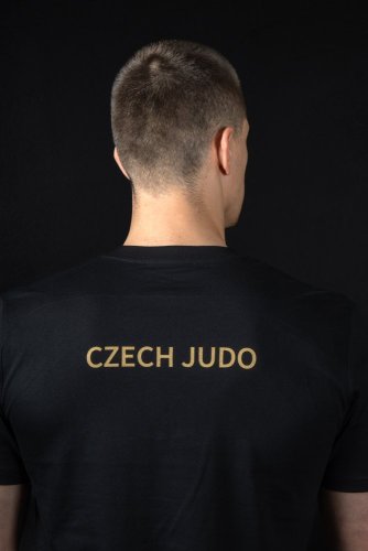 Černé triko CZECH JUDO - Velikost: M