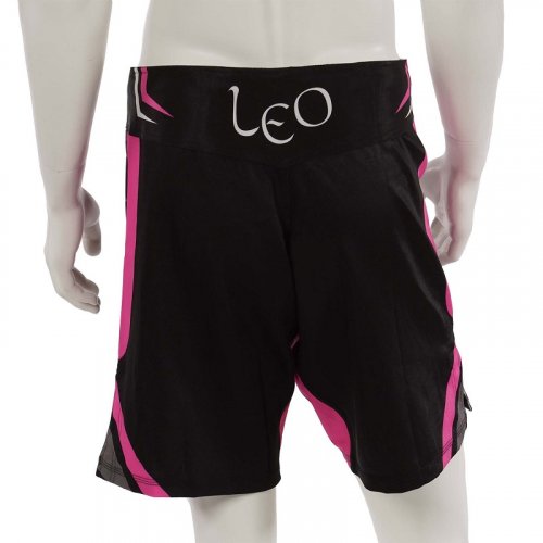 Šortky Leo Legend MMA - černá/růžová - Velikost: M
