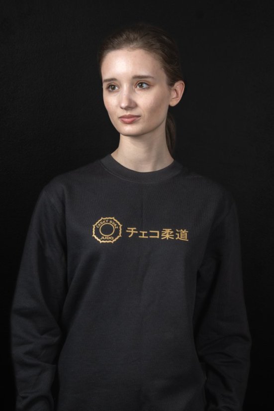 Černá mikina CZECH JUDO - Velikost: 8