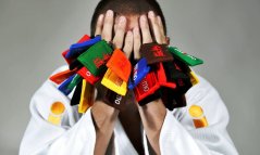 Barevná judo klíčenka