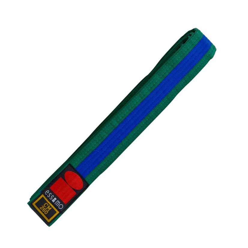 Pásek na judo zeleno-modrý - Délka pásku: 240