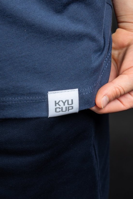 Dětské triko Kyu Cup s hlavou lvíčka tmavě modré