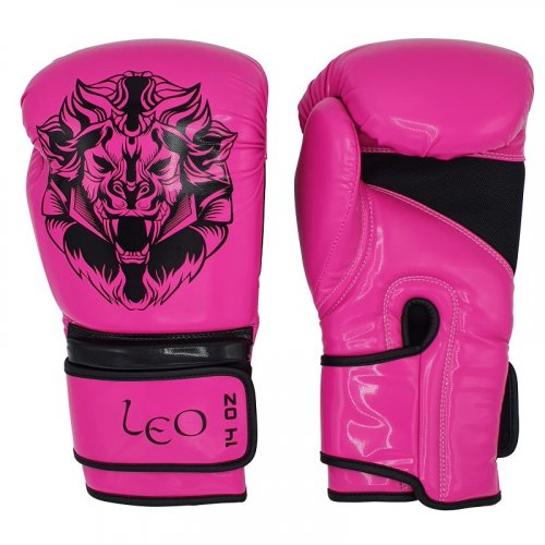 Boxerské rukavice Leo Osaka - Barva: Růžová, Velikost Rukavice: 14 OZ
