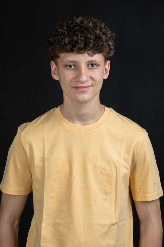 Triko Kyu Cup s hlavou lvíčka meruňkové
