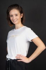 Tričko Judo Academy - zlatý potisk na bílém tričku