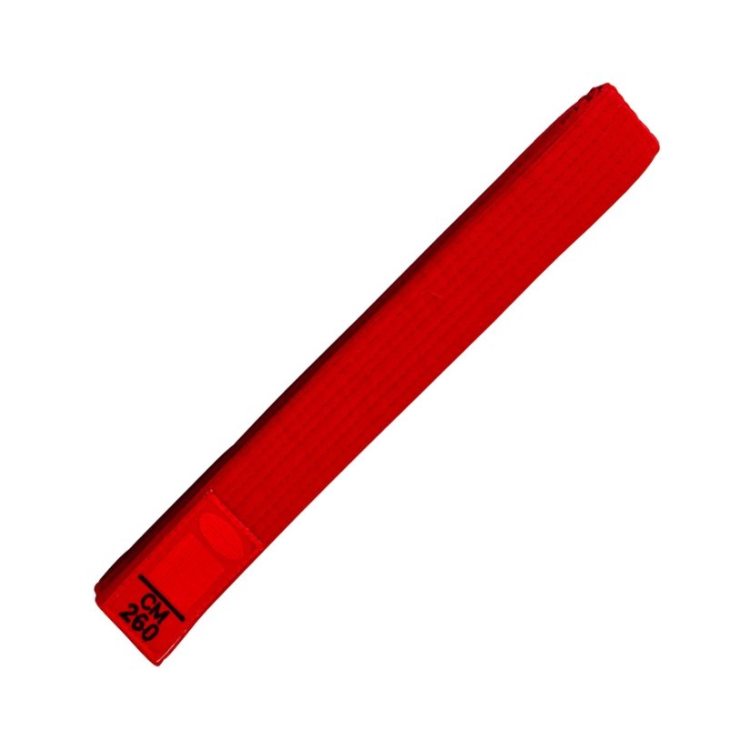 Pásek na judo - červený - Délka pásku: 260