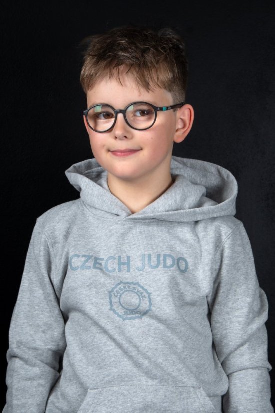 Šedá mikina CZECH JUDO - Velikost: XS