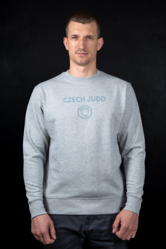 Šedá mikina CZECH JUDO - Velikost: XS