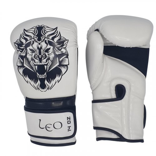 Boxerské rukavice Leo Osaka - Barva: Bílá, Velikost Rukavice: 12 OZ