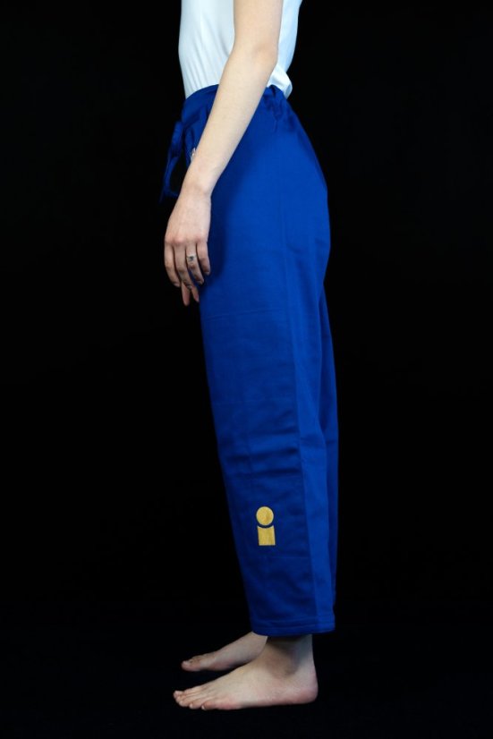 Kalhoty IJF Gold - modrá - Velikost kimona: 160