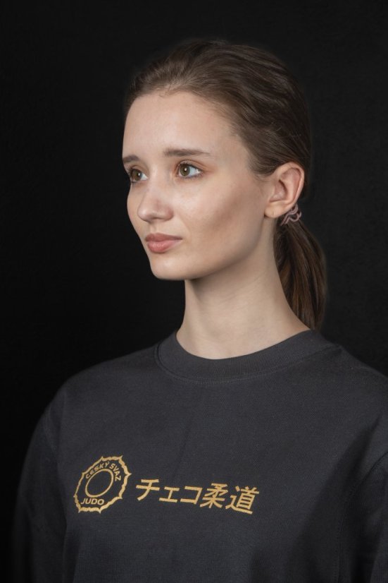 Černá mikina CZECH JUDO - Velikost: 8