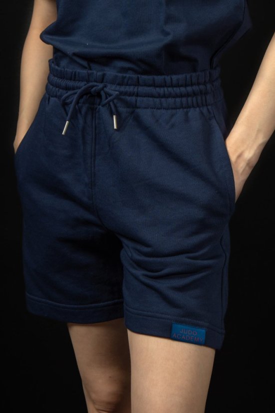 Sportovní tmavě modré unisex klubové kraťasy Judo Academy - Velikost: XL