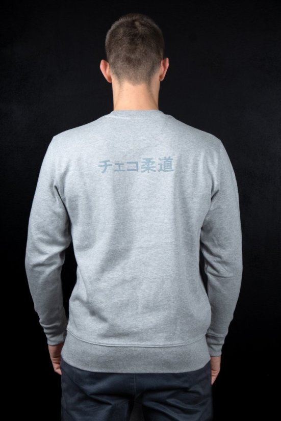 Šedá mikina CZECH JUDO - Velikost: XS