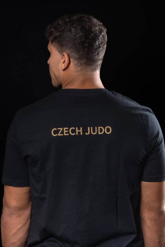 Černé triko CZECH JUDO - Velikost: XL