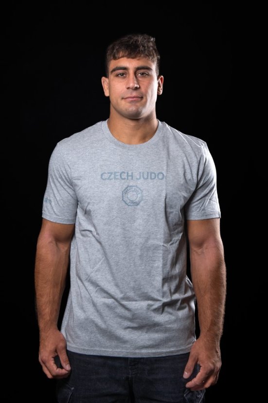 Šedé triko CZECH JUDO - Velikost: XS