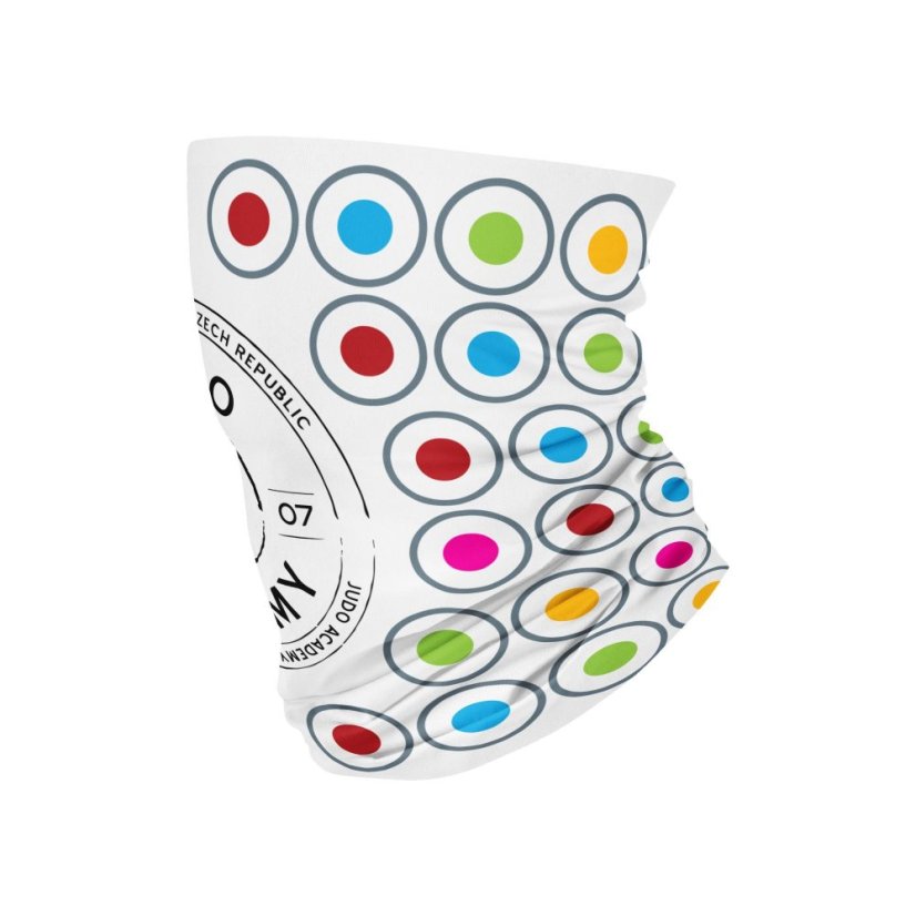 Nákrčník Judo Academy - velké logo bílá - Velikost nákrčníku: Dětský