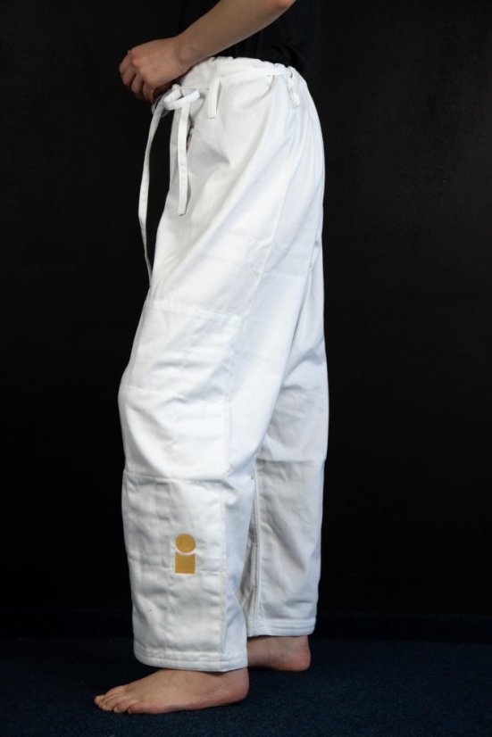 Kalhoty IJF Gold - bílá - Velikost kimona: 165