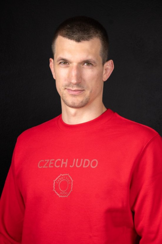 Červená mikina CZECH JUDO - Velikost: S