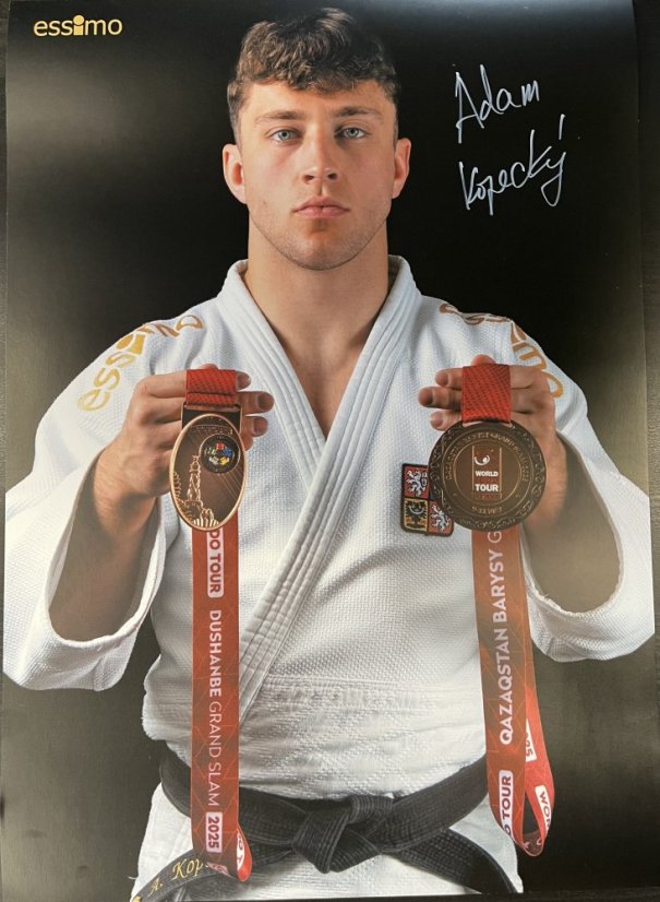 Plakát Adama Kopeckého s podpisem