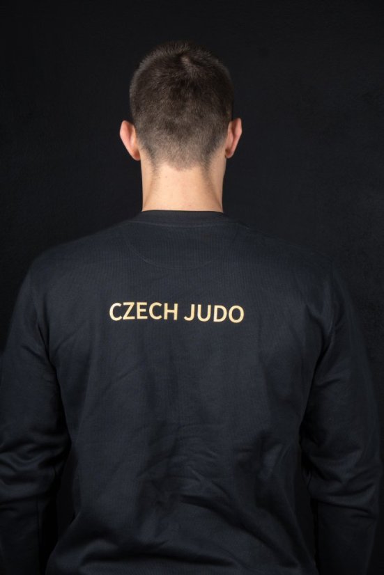 Černá mikina CZECH JUDO - Velikost: 8