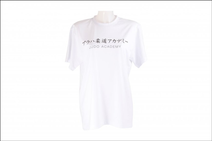 Tričko Judo Academy - japonské znaky bílé - Velikost: XL
