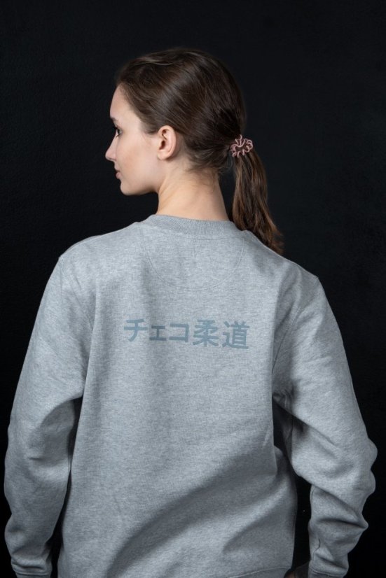 Šedá mikina CZECH JUDO - Velikost: XS